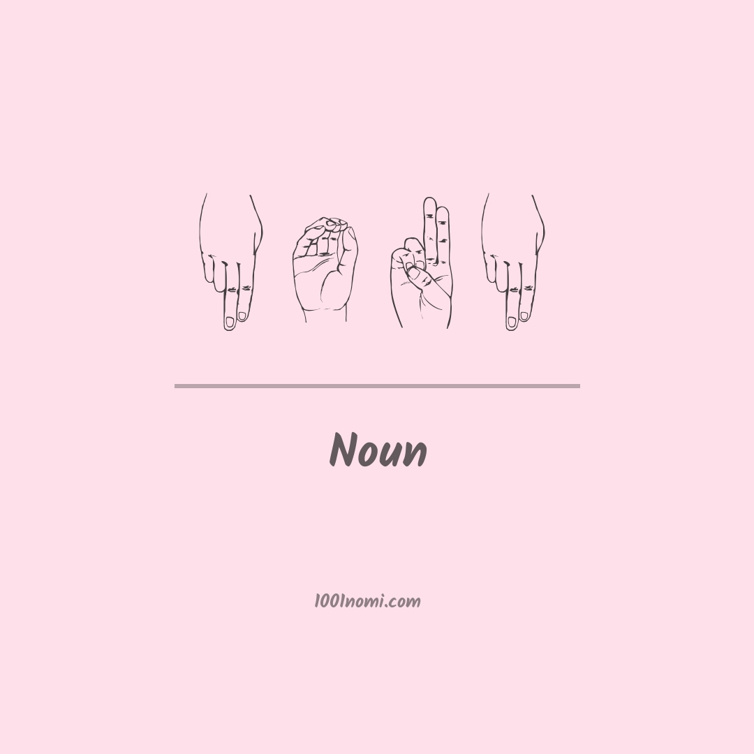 Noun nella lingua dei segni