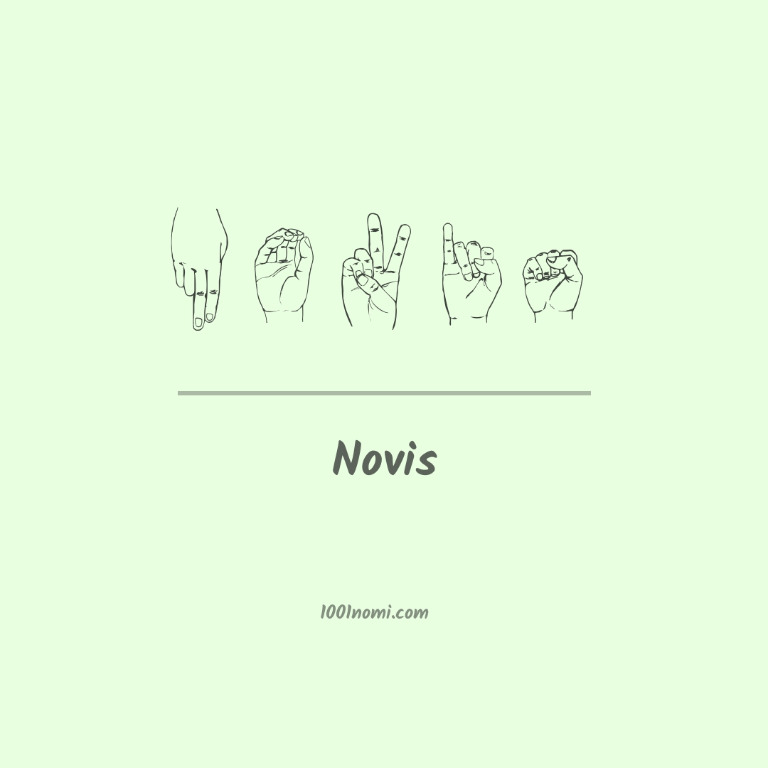 Novis nella lingua dei segni