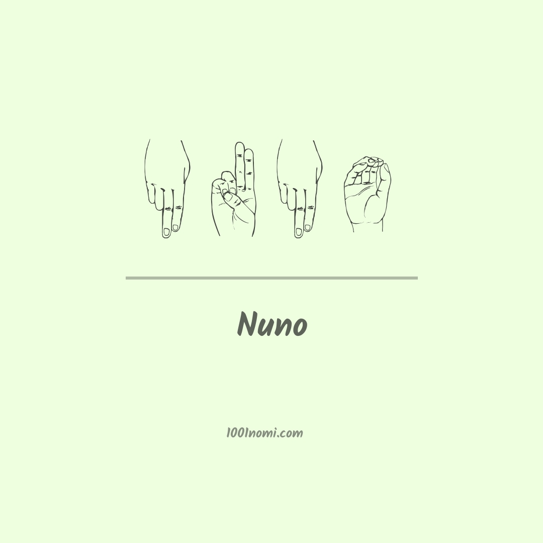 Nuno nella lingua dei segni