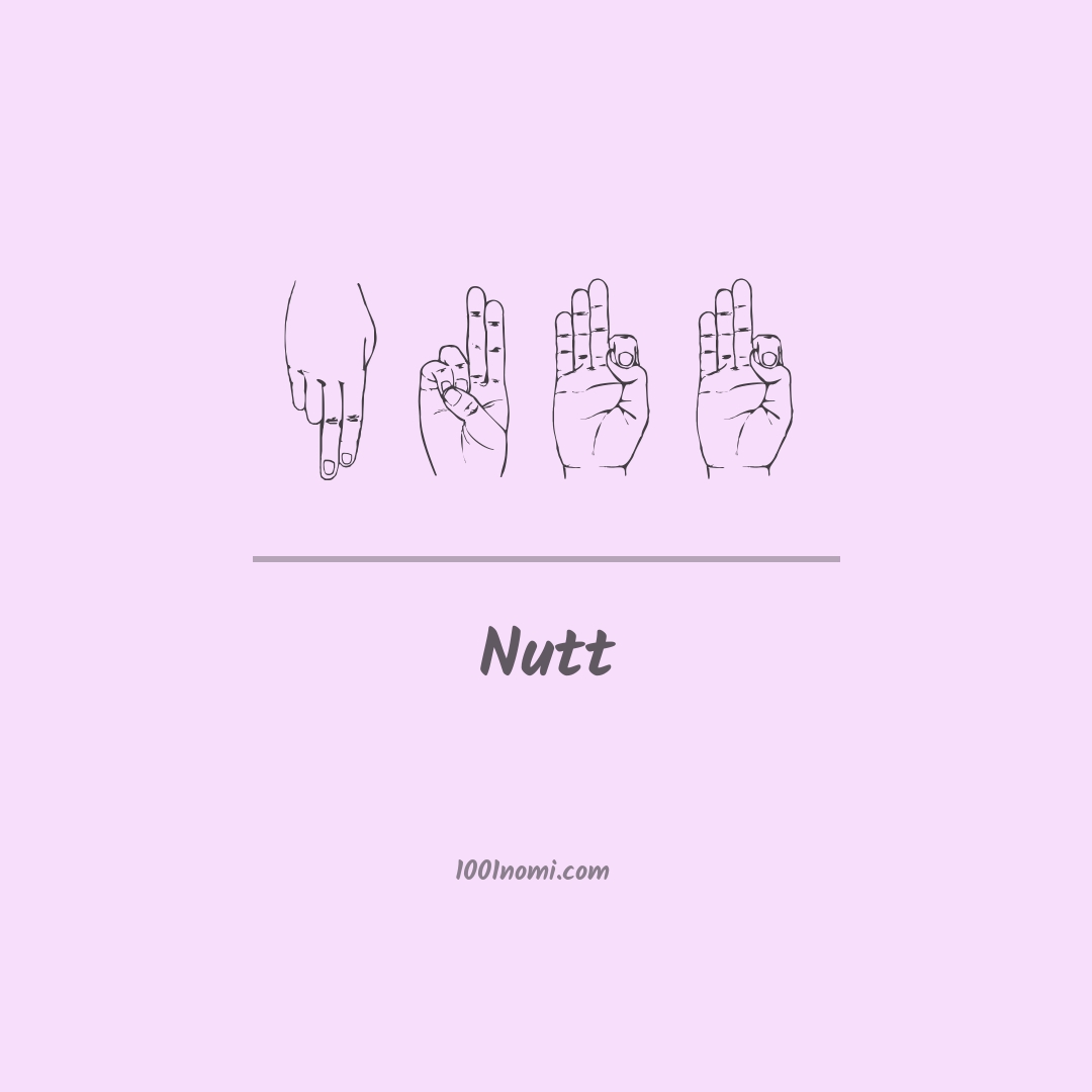 Nutt nella lingua dei segni