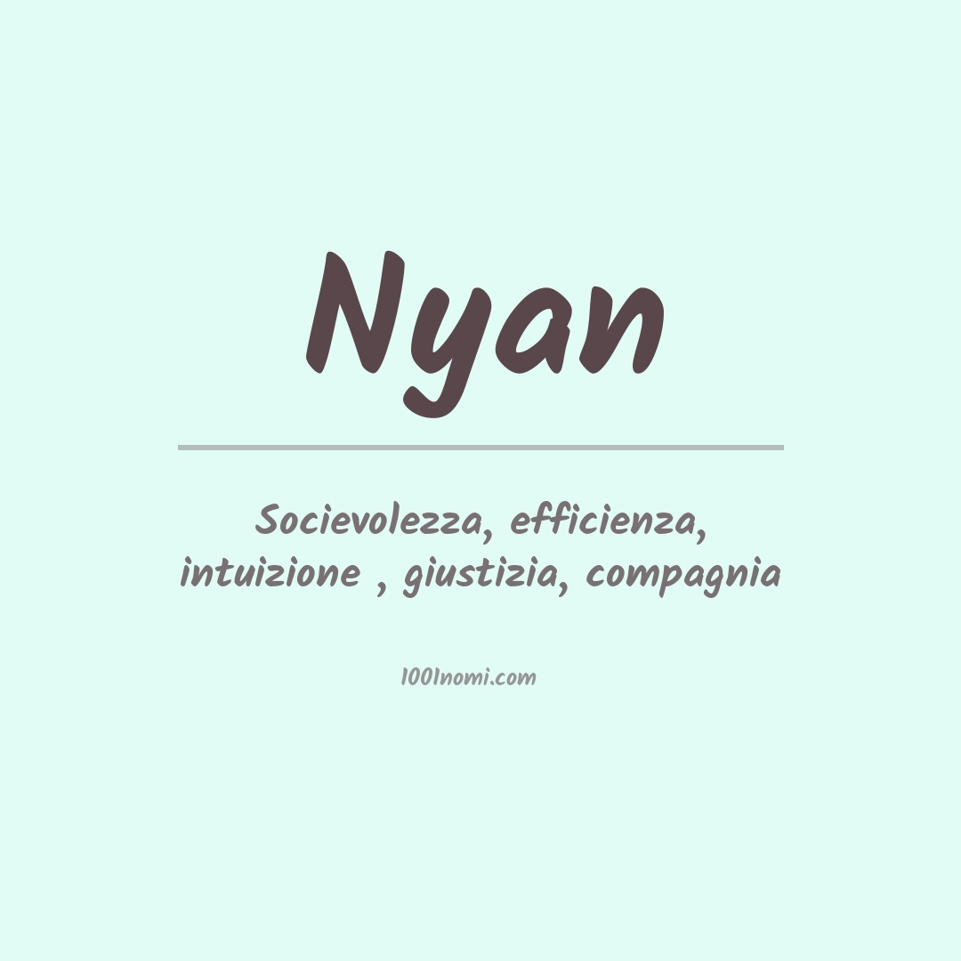 Significato del nome Nyan