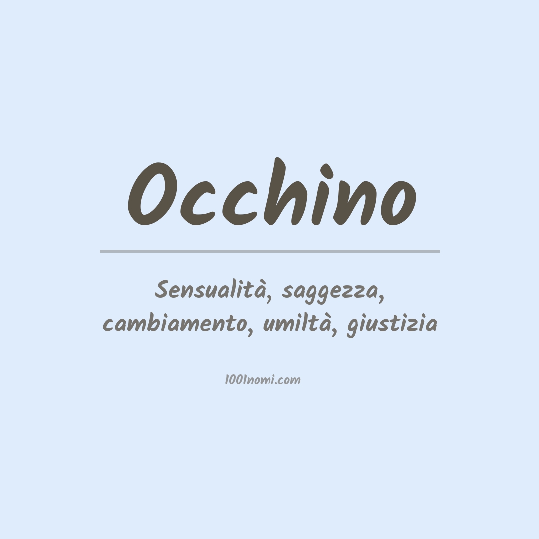 Significato del nome Occhino