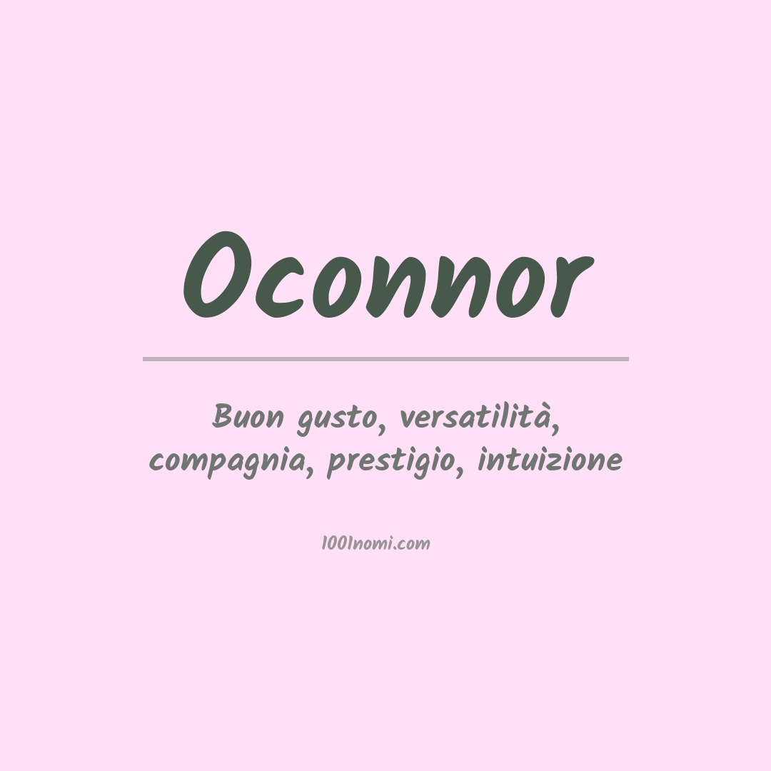 Significato del nome Oconnor