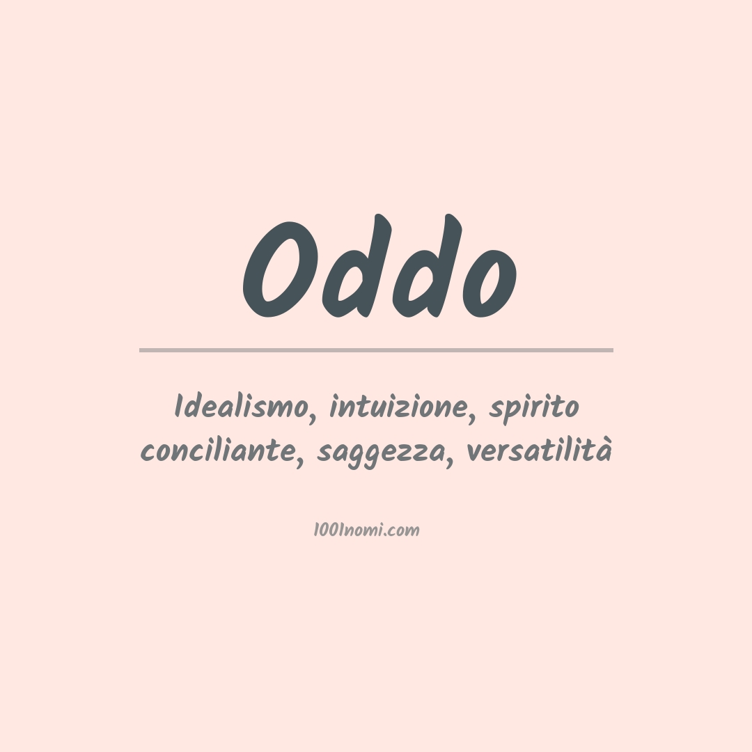 Significato del nome Oddo