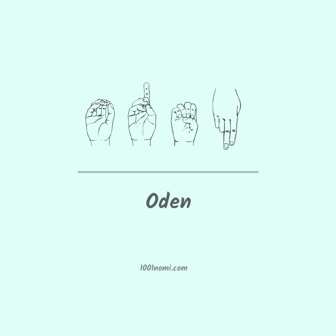 Oden nella lingua dei segni