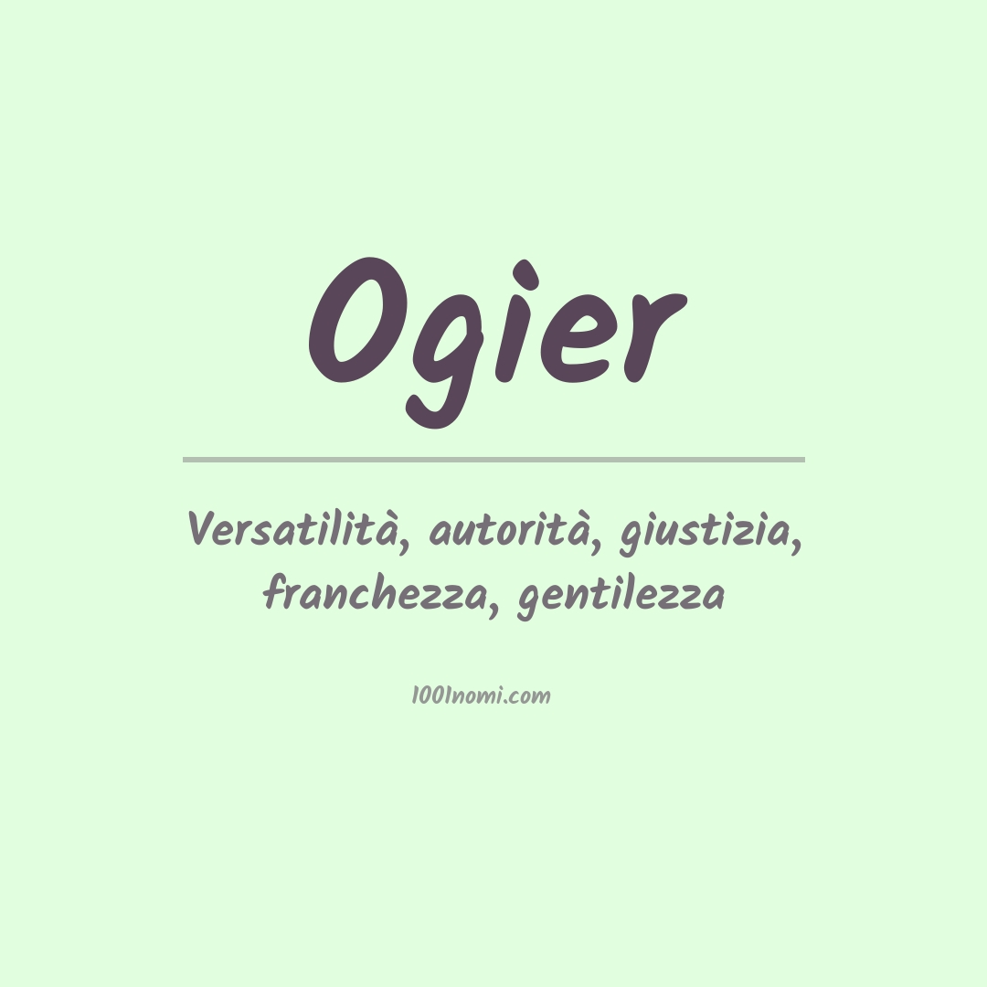 Significato del nome Ogier