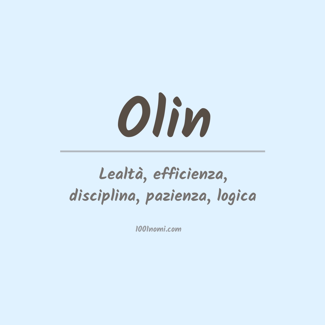 Significato del nome Olin