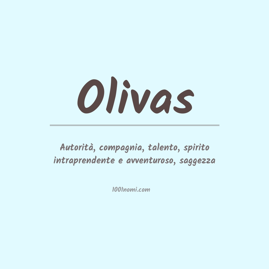 Significato del nome Olivas