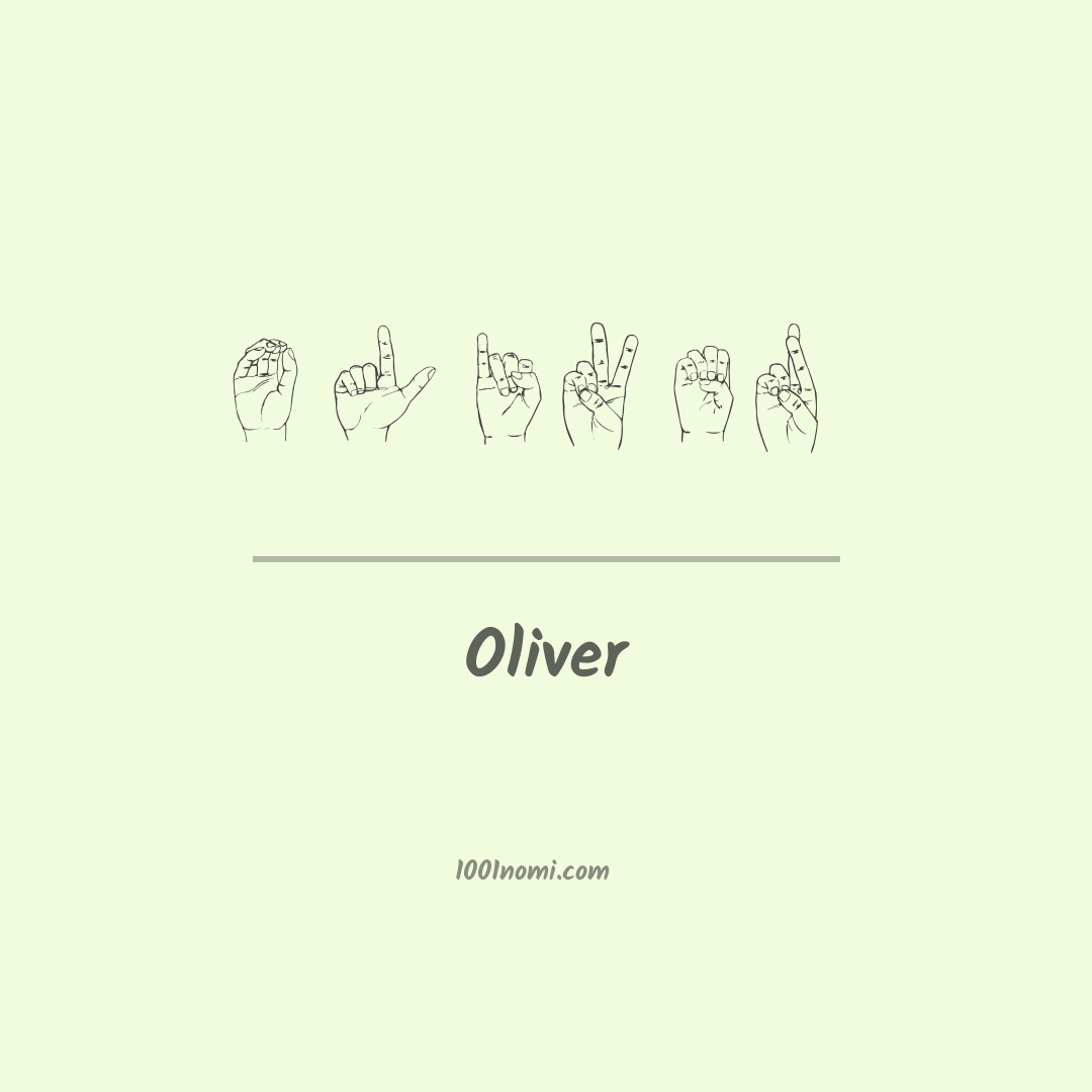Oliver nella lingua dei segni
