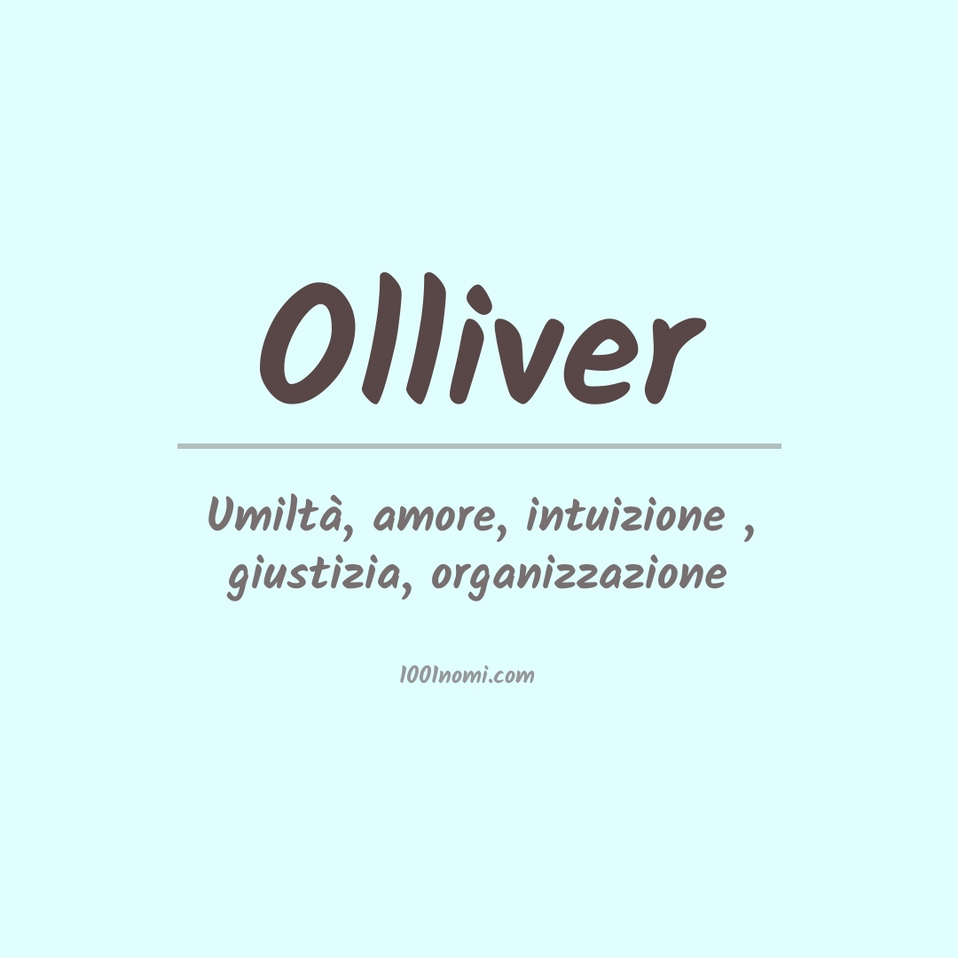 Significato del nome Olliver Significato del nome Olliver