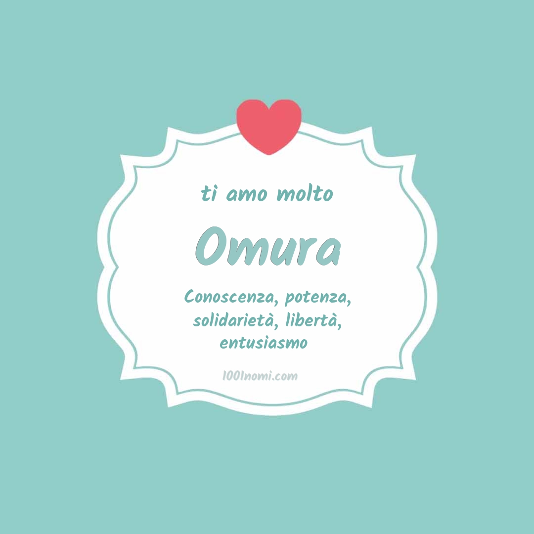 Ti amo molto Omura