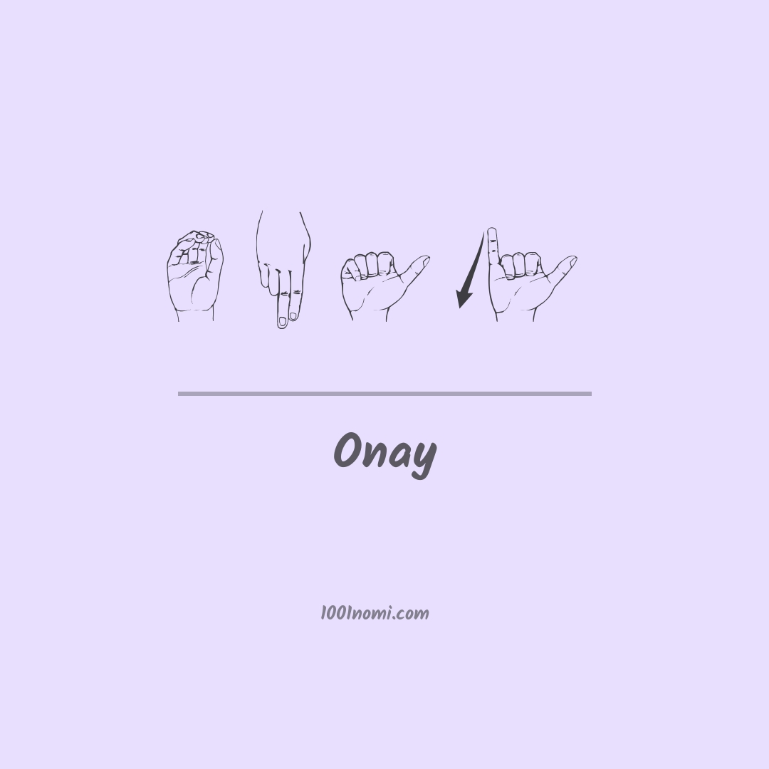 Onay nella lingua dei segni