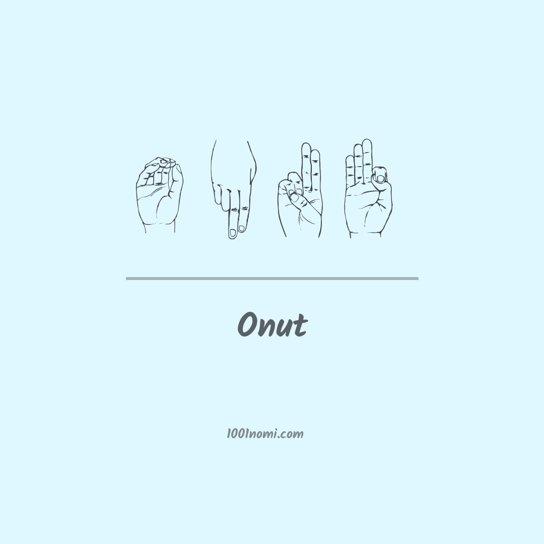 Onut nella lingua dei segni