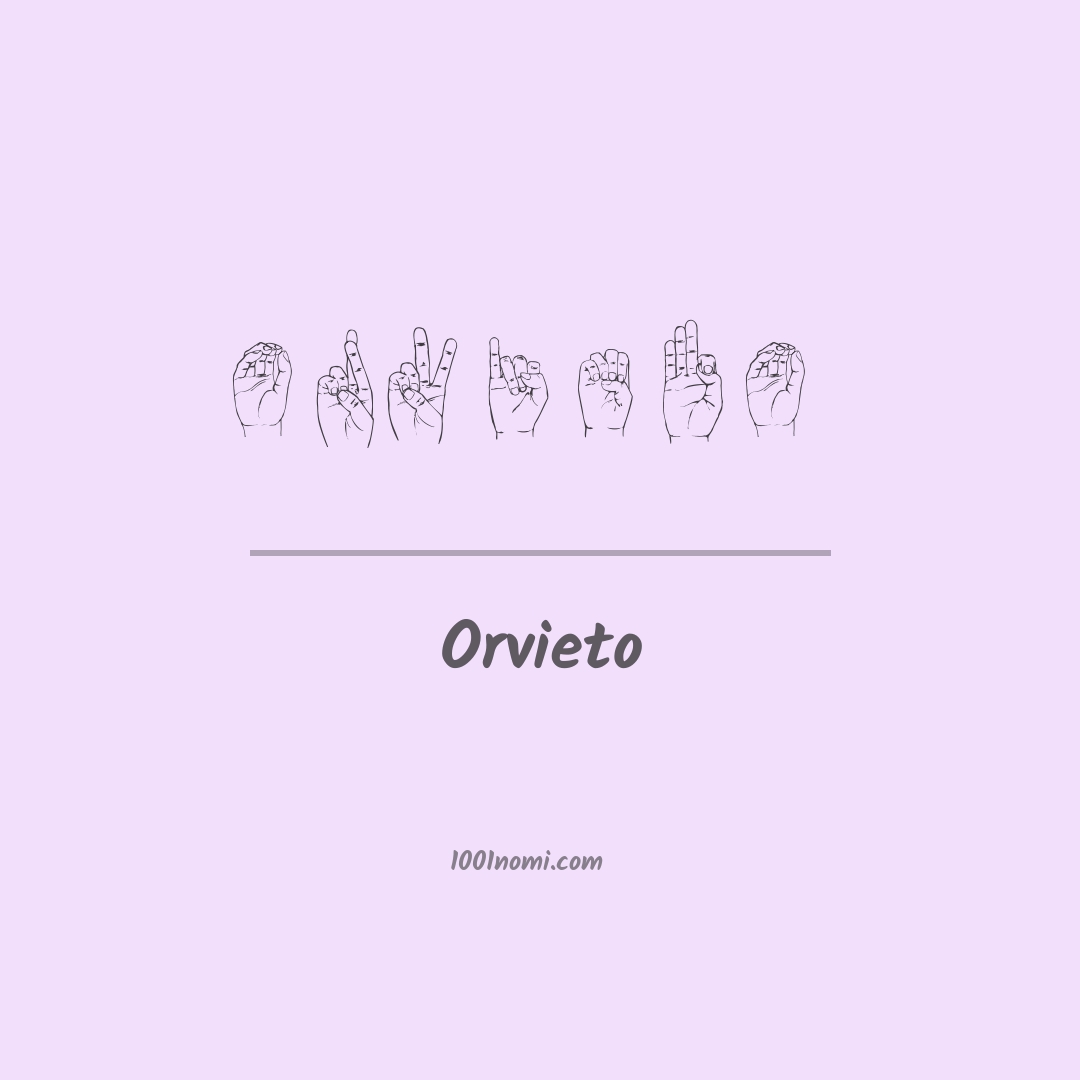 Orvieto nella lingua dei segni