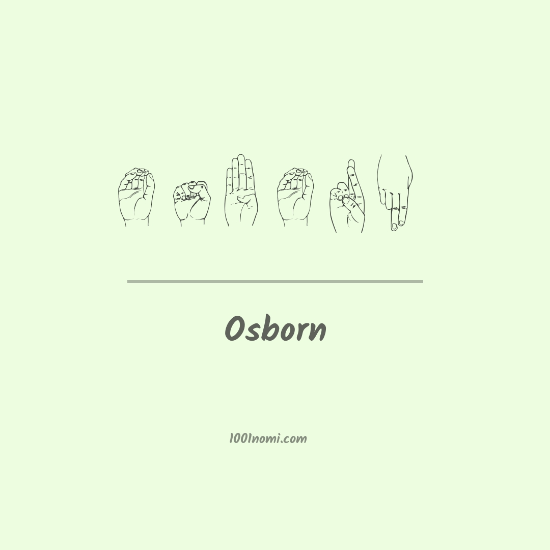 Osborn nella lingua dei segni