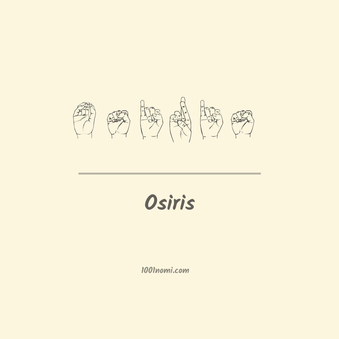 Osiris nella lingua dei segni