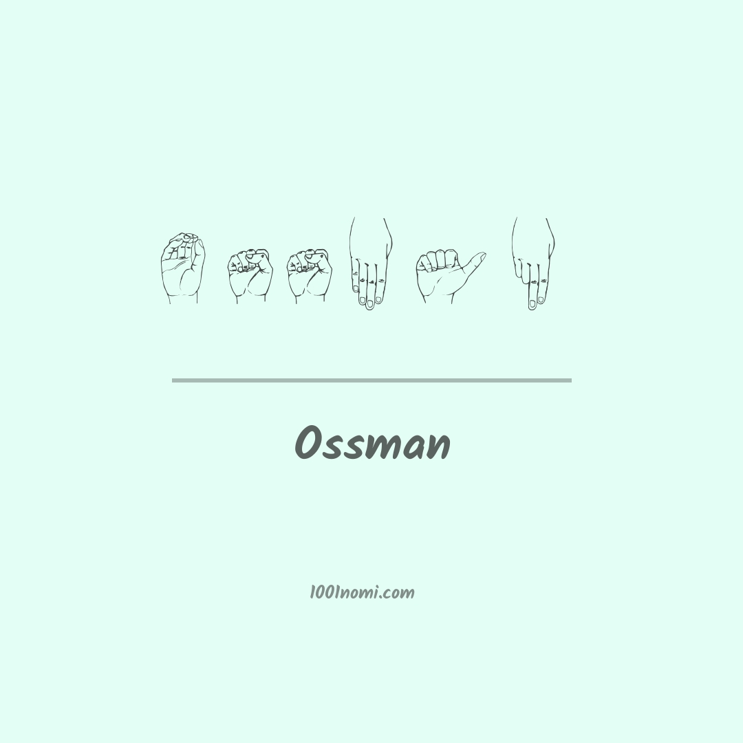 Ossman nella lingua dei segni