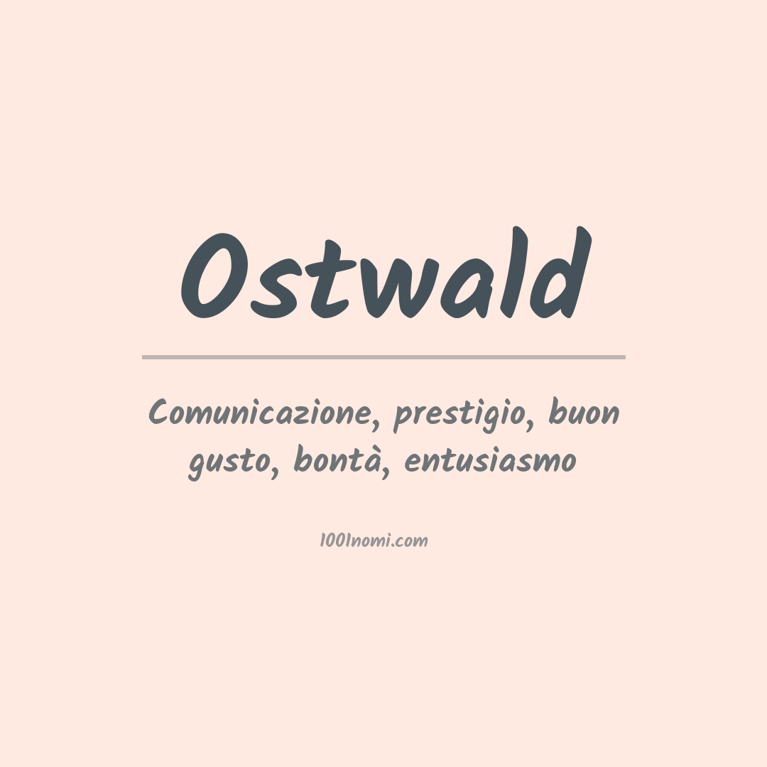 Significato del nome Ostwald