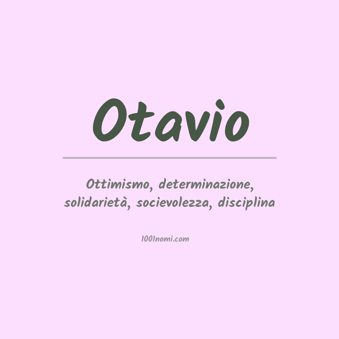 Significato del nome Otavio