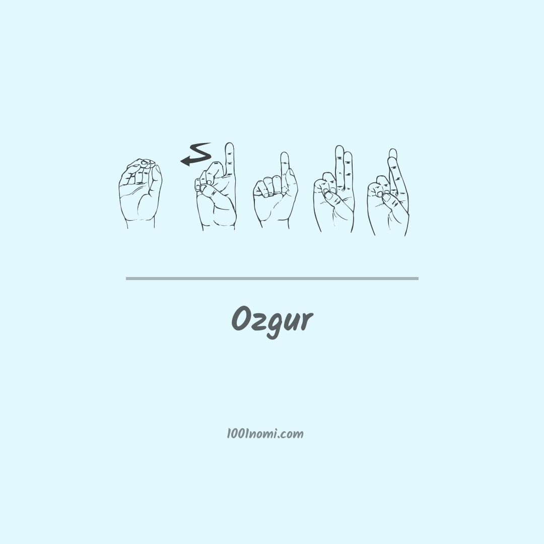 Ozgur nella lingua dei segni Ozgur nella lingua dei segni