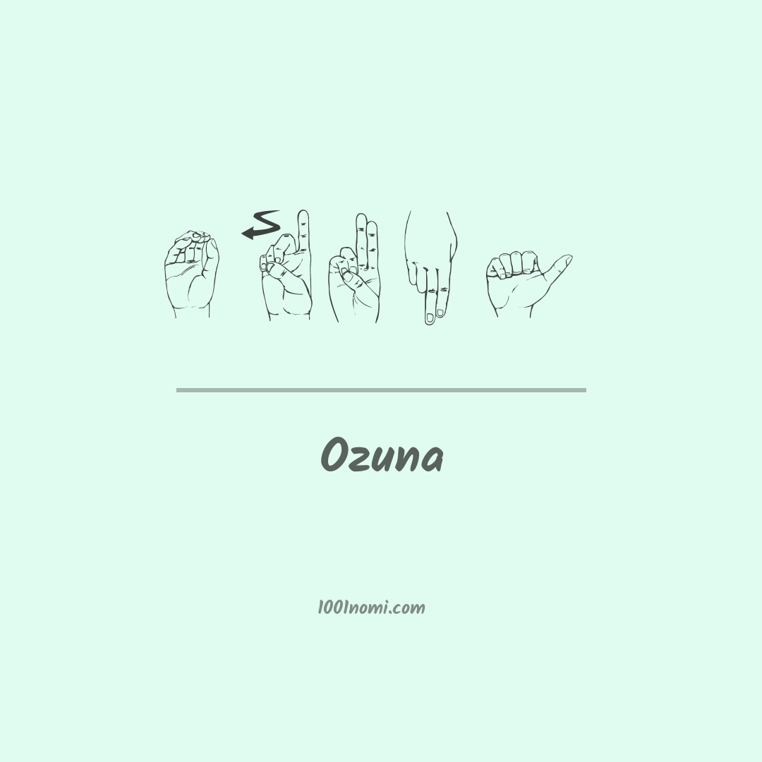 Ozuna nella lingua dei segni Ozuna nella lingua dei segni