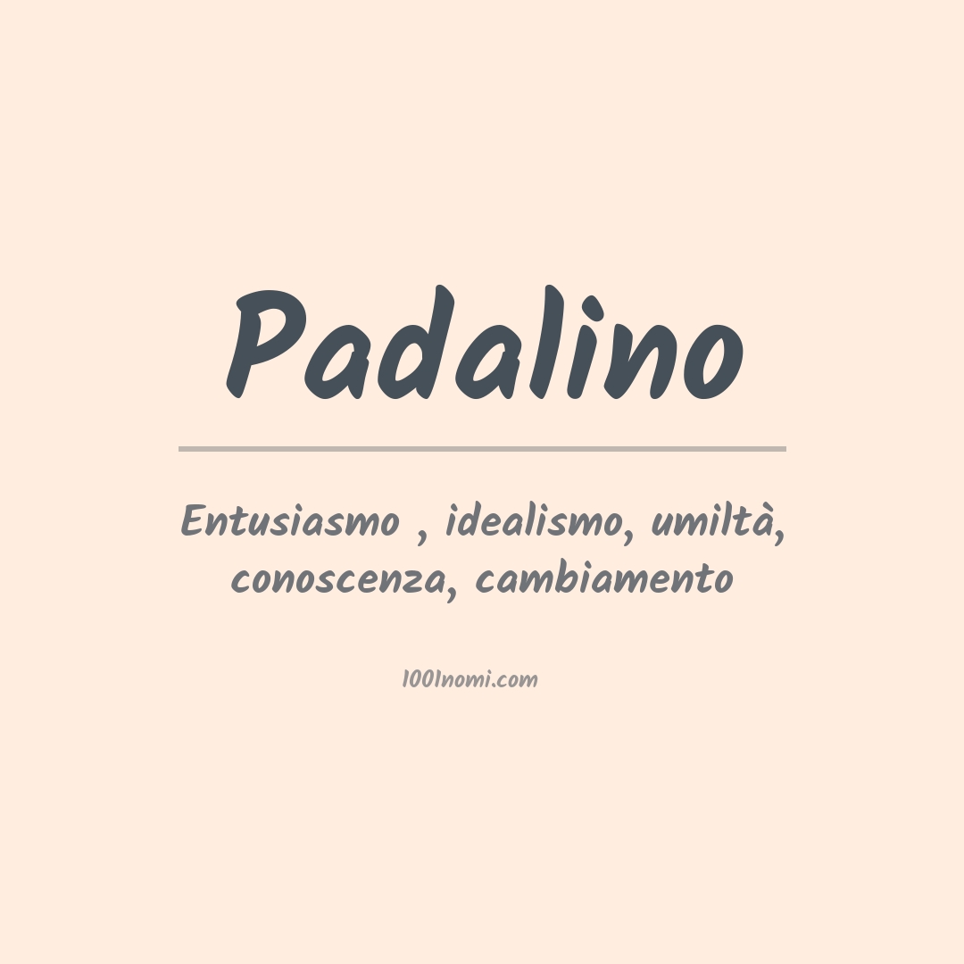 Significato del nome Padalino