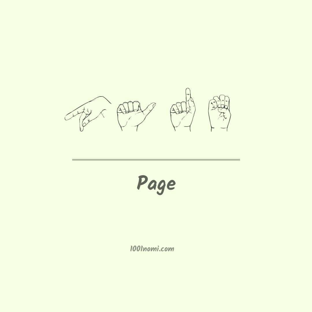 Page nella lingua dei segni