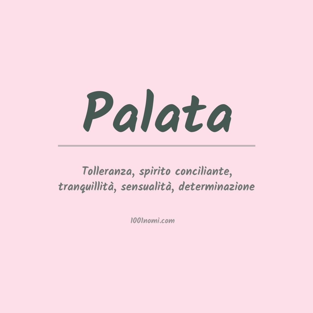 Significato del nome Palata