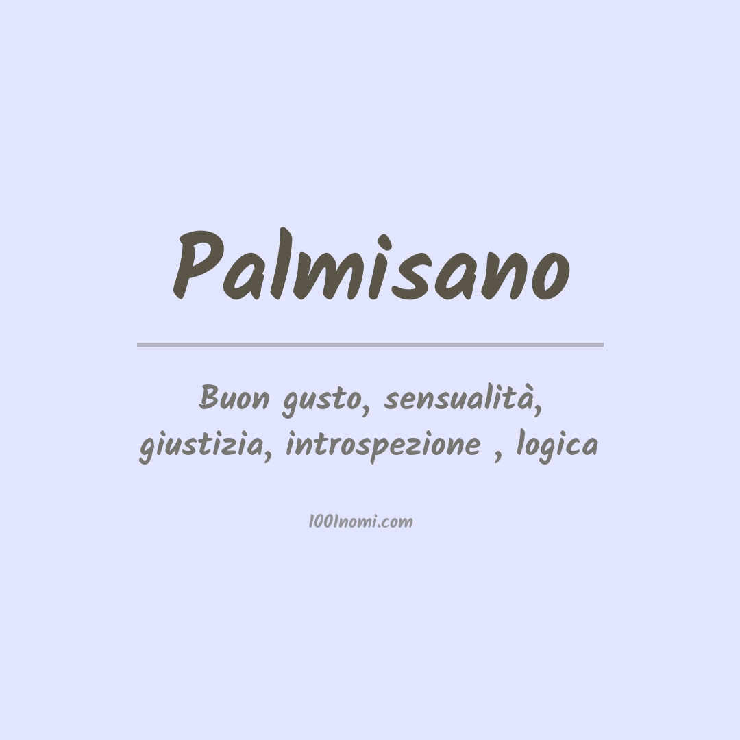 Significato del nome Palmisano