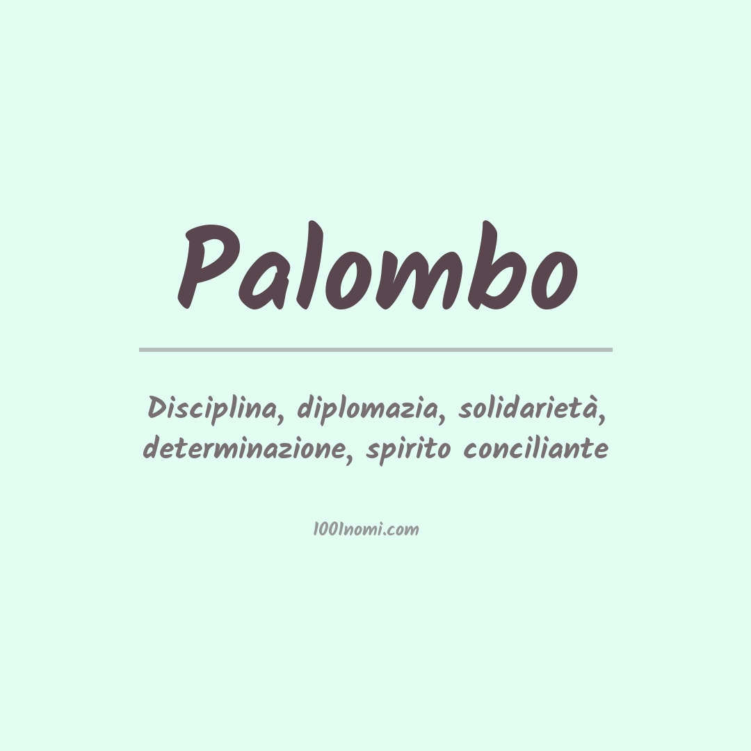 Significato del nome Palombo