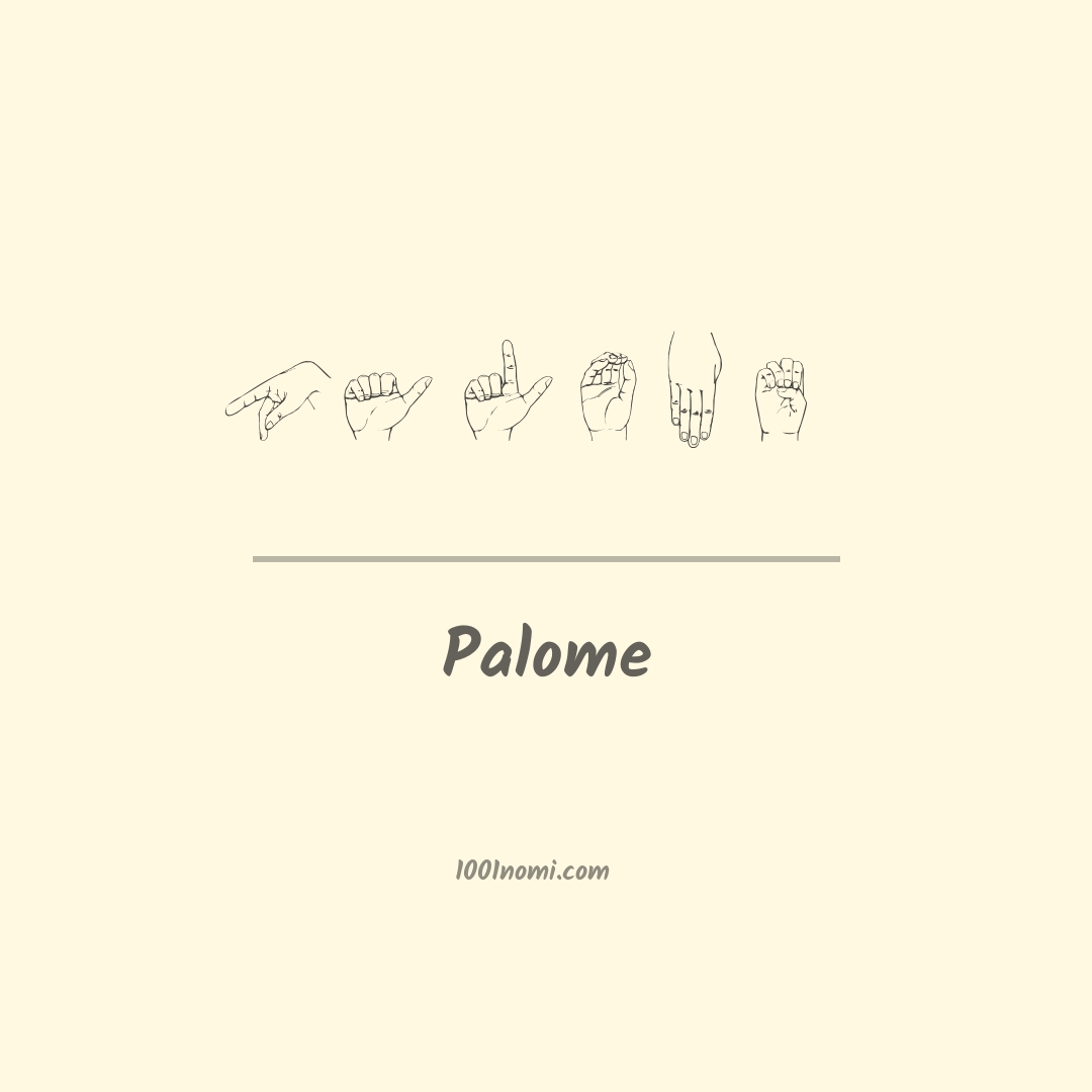Palome nella lingua dei segni Palome nella lingua dei segni