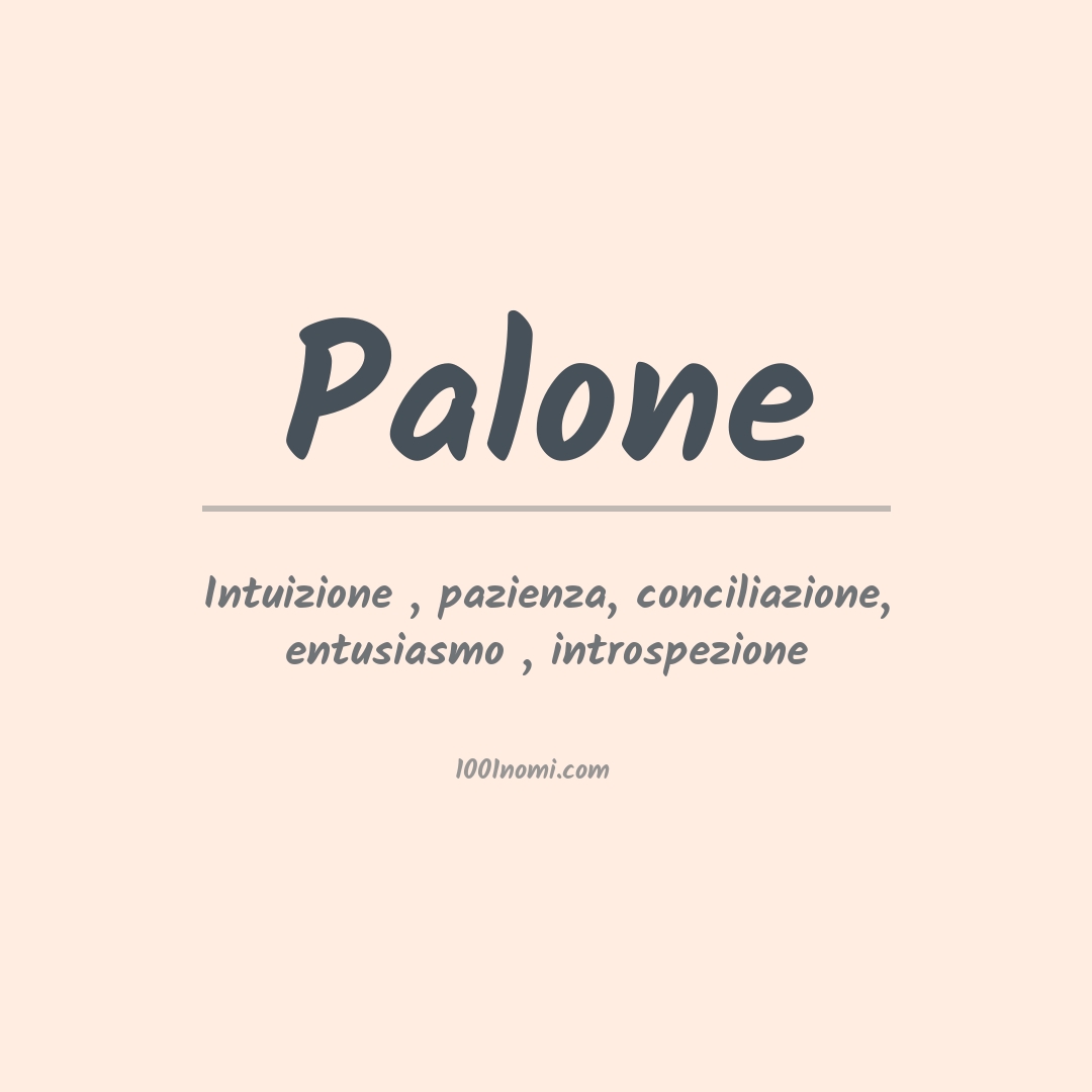 Significato del nome Palone