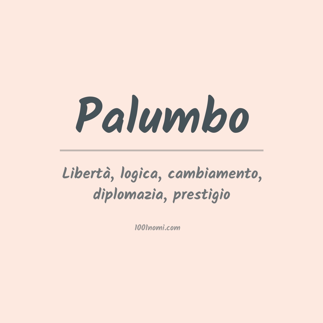 Significato del nome Palumbo