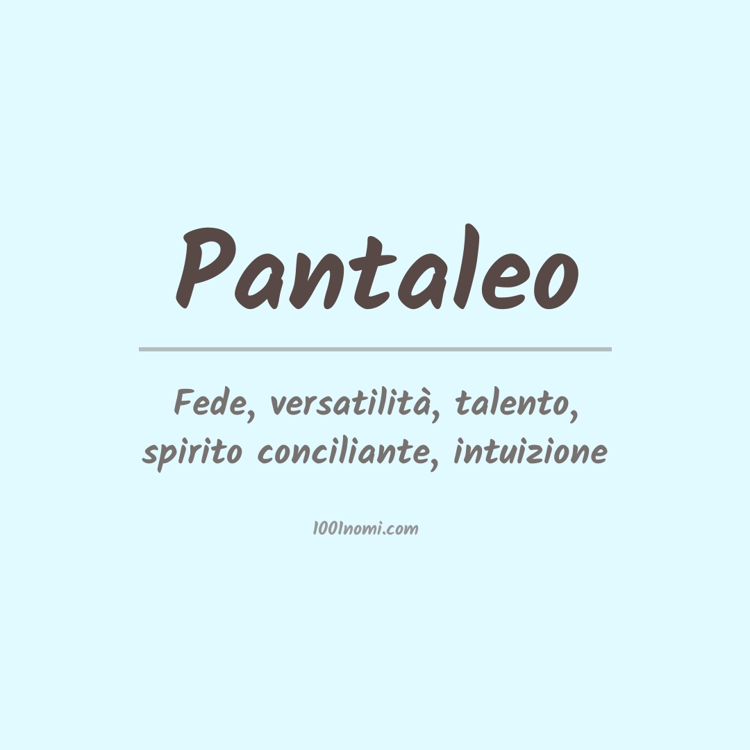 Significato del nome Pantaleo