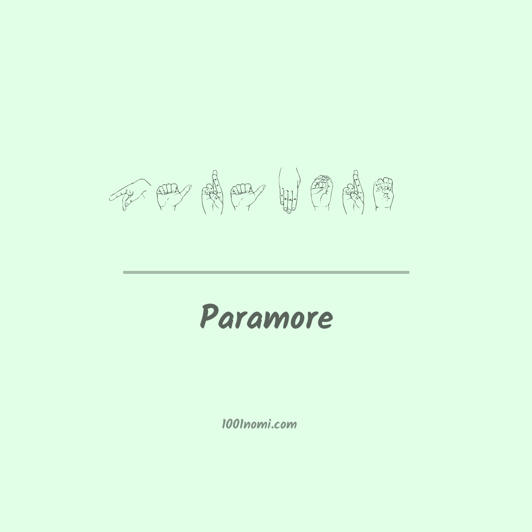 Paramore nella lingua dei segni