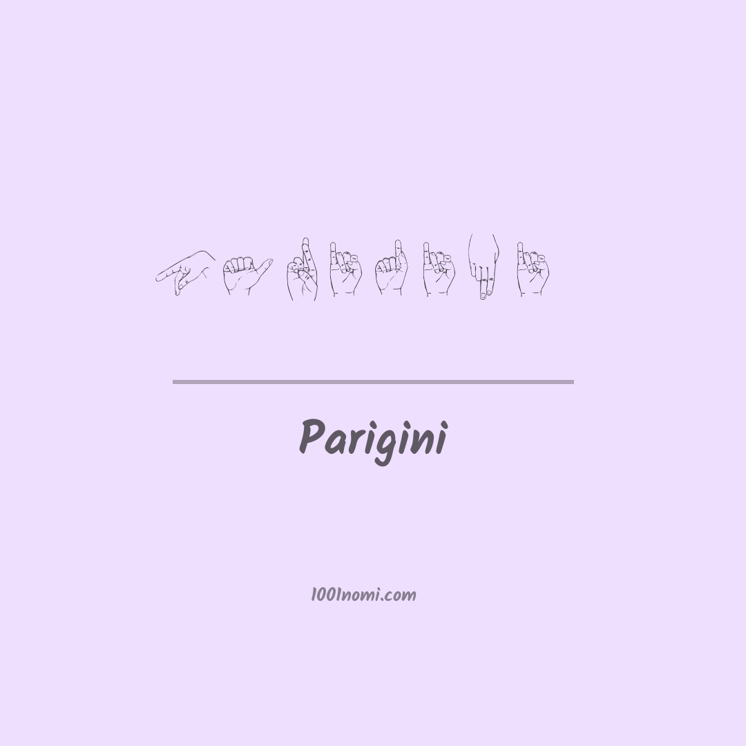 Parigini nella lingua dei segni