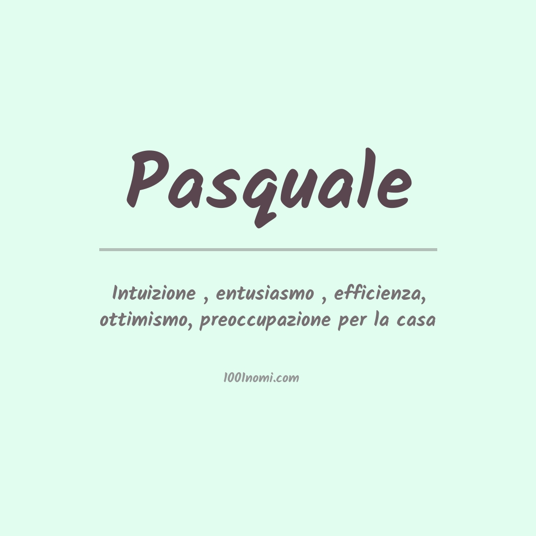 Significato del nome Pasquale