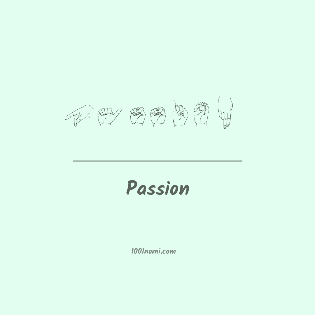 Passion nella lingua dei segni