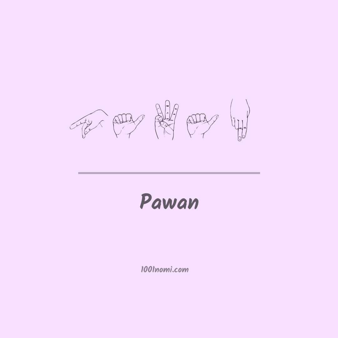 Pawan nella lingua dei segni
