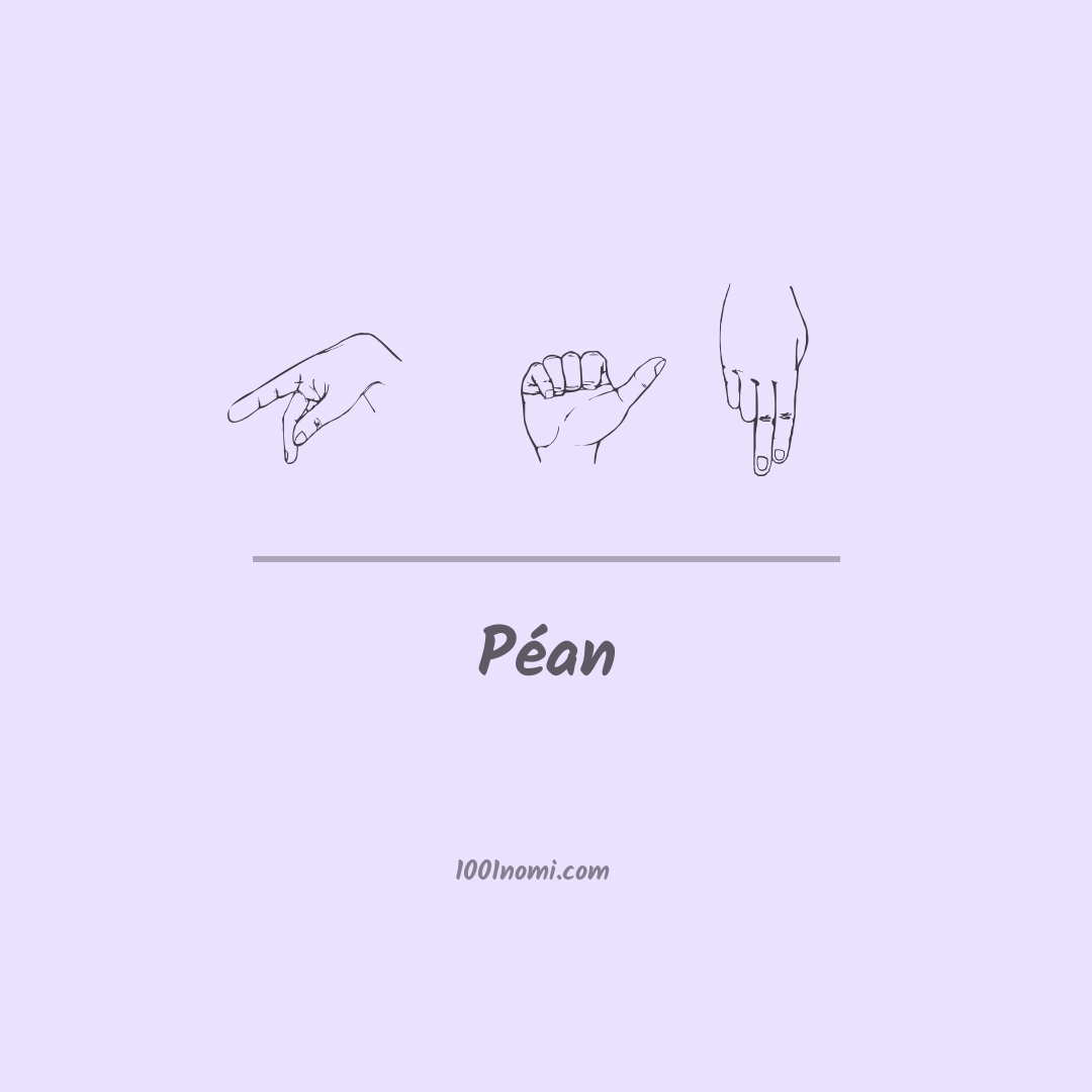 Péan nella lingua dei segni