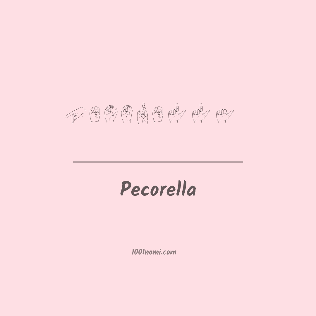 Pecorella nella lingua dei segni Pecorella nella lingua dei segni