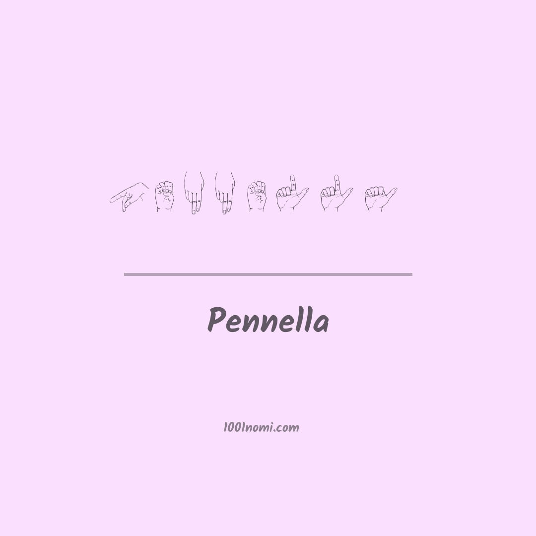 Pennella nella lingua dei segni Pennella nella lingua dei segni
