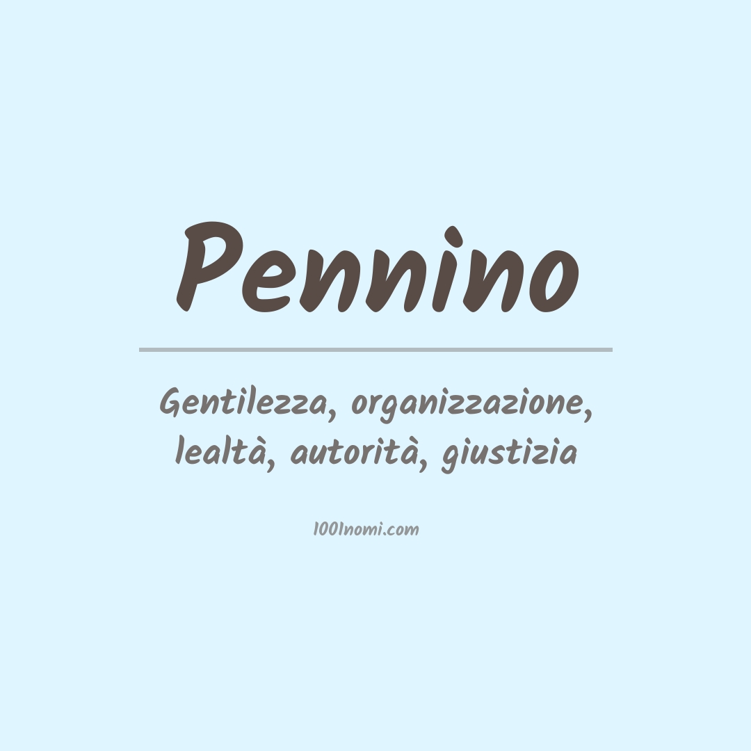 Significato del nome Pennino