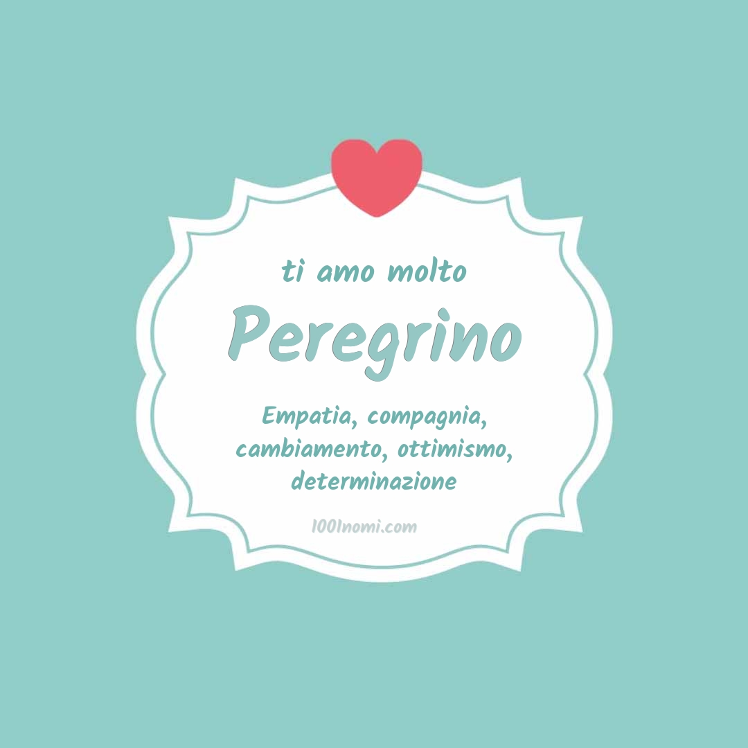 Ti amo molto Peregrino