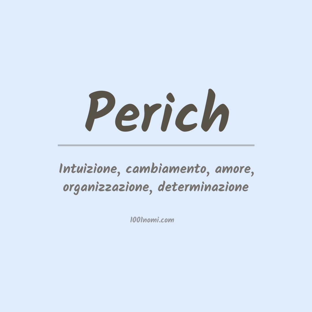 Significato del nome Perich