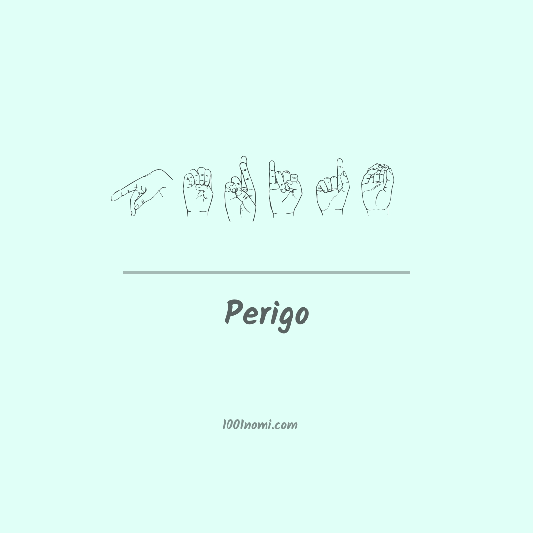 Perigo nella lingua dei segni