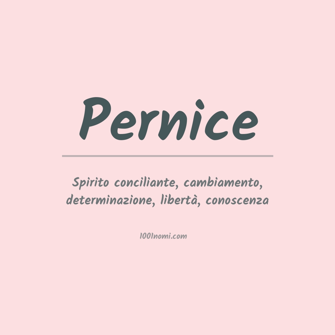 Significato del nome Pernice