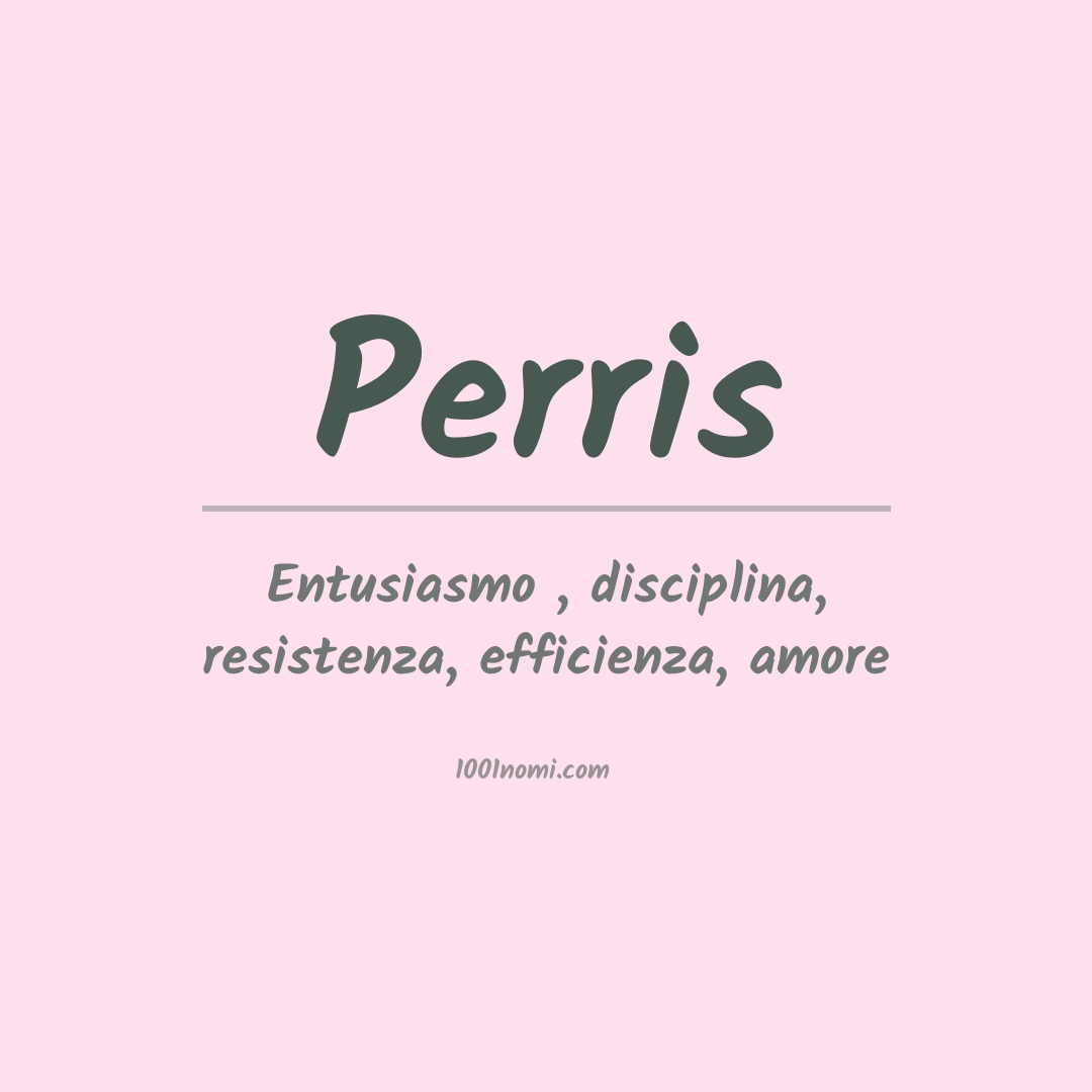 Significato del nome Perris