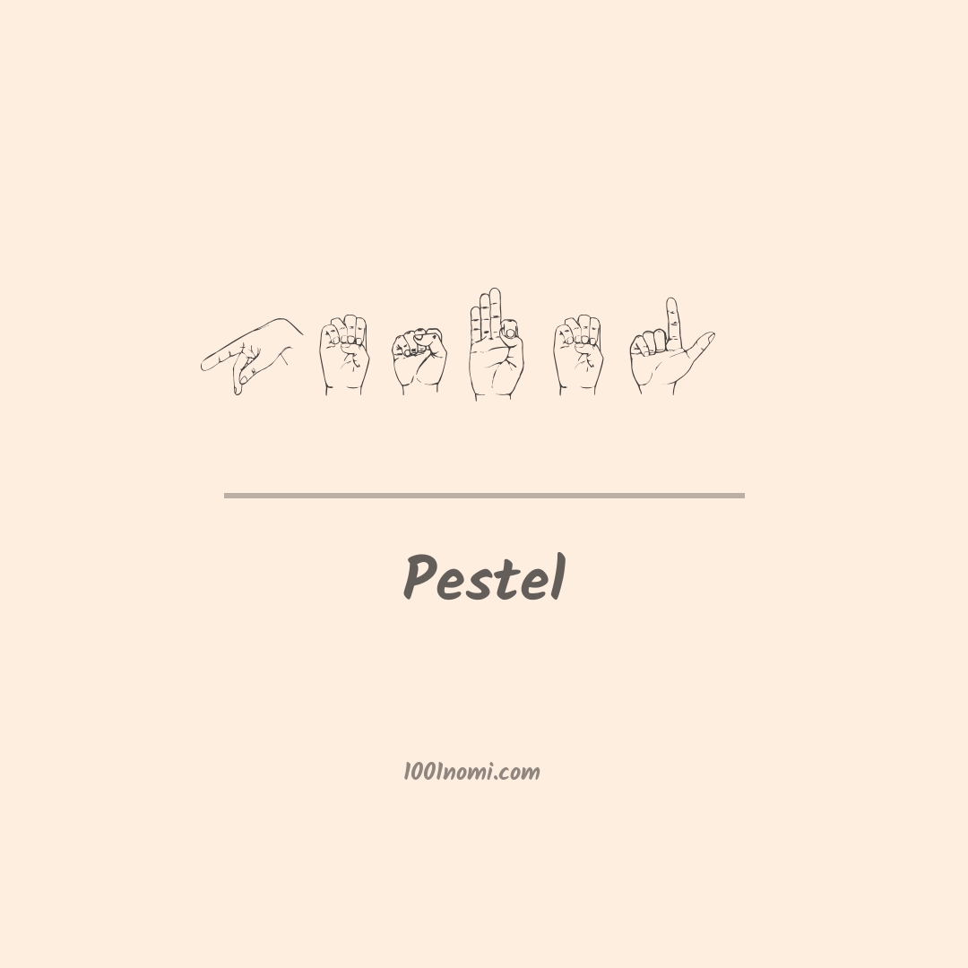 Pestel nella lingua dei segni