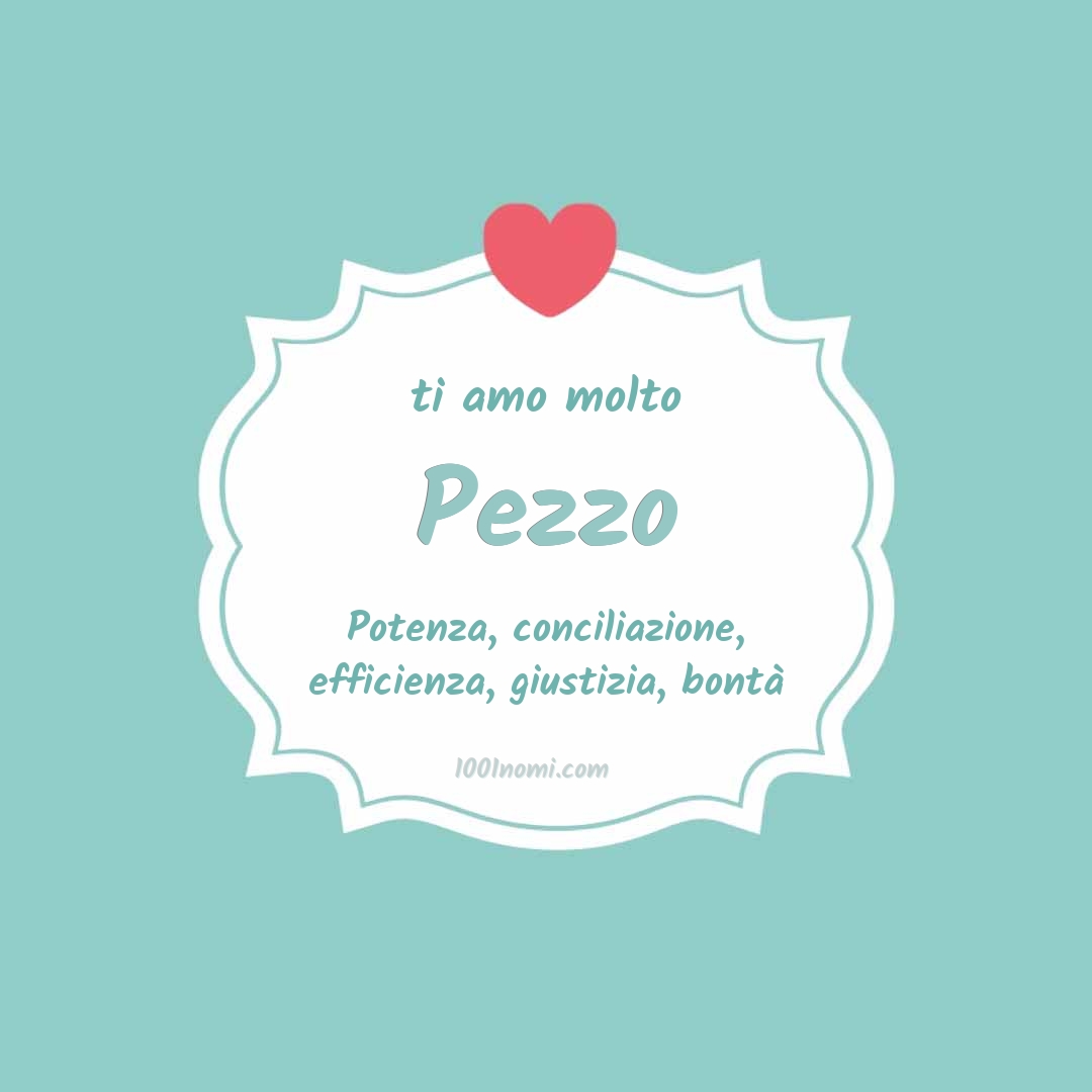 Ti amo molto Pezzo